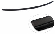 AVISA Profiled stainless steel rear door sill cover for Tesla Model Y, from r.v. 2020 ->, black - Boot Edge Protector