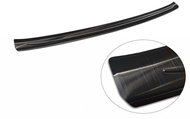 AVISA Profiled stainless steel rear door sill cover for Toyota Corolla XII Sedan, from 2018 ->, blac - Boot Edge Protector