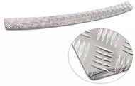 AVISA Profiled ALU rear door sill cover (grooved) for Volkswagen Crafter II, from 2017 - Boot Edge Protector
