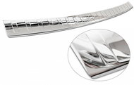 AVISA profiled stainless steel rear door sill cover for Volkswagen Multivan T7, from r.v. 2021->, si - Boot Edge Protector