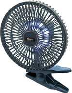Compass Silent ventilátor 210mm AKU nabíjecí 2000 mAh s osvětlením klips - Ventilátor do auta