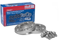 H&R extension washers 2 × 20 mm for Audi S3 8V, silver, without screws - Wheel Pads