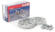 H&R extension washers 2 × 22.5 mm for BMW X6M F96 (F56XM), silver, without screws - Wheel Pads