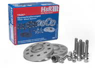 H&R extension washers 2 × 15 mm for Volkswagen Eos 1F, silver, incl. screws - Wheel Pads