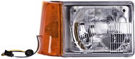 ACI FIAT Panda 86 front light asym. /H4 + orange flasher (position) P - Front Headlight