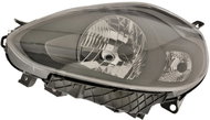 ACI FIAT Punto EVO 09-13 přední světlo H4 s denním svícením (elektricky ovládané + motorek) černé, m - Front Headlight