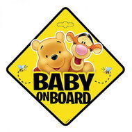 Disney Pooh - suction cup for rear window - Self-Adhesive Sticker