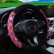 PREXIM Steering wheel cover neoprene, pink - Steering Wheel Cover
