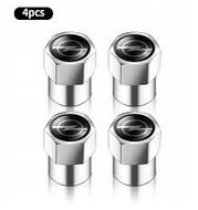 MJakes valve covers square silver for OPEL cars - Valve Caps