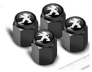 MJakes valve covers square black for PEUGEOT cars - Valve Caps
