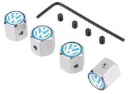 MJakes valve covers square blue with anti-theft protection for VW VOLKSWAGEN - Valve Caps