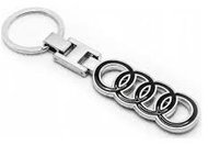 Mjakes sign keyring pendant metal black for AUDI cars - Keychain
