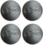 MJakes středové krytky kol 58 mm šedé pro vozy AUDI - Středové krytky kol