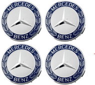MJakes centre wheel caps silver 75 mm for MERCEDES BENZ - Wheel Center Caps