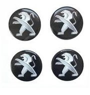 MJakes centre wheel caps 60 mm black for PEUGEOT - Wheel Center Caps