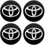 MJakes středové krytky kol 62 mm černé pro vozy TOYOTA - Středové krytky kol
