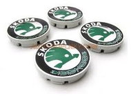 MJakes retro flat centre wheel caps 56 mm for ŠKODA - Wheel Center Caps