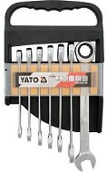 YATO  klíčů očkoplochých 7ks 10-19 mm ráčnové - Sada ráčnových klíčů