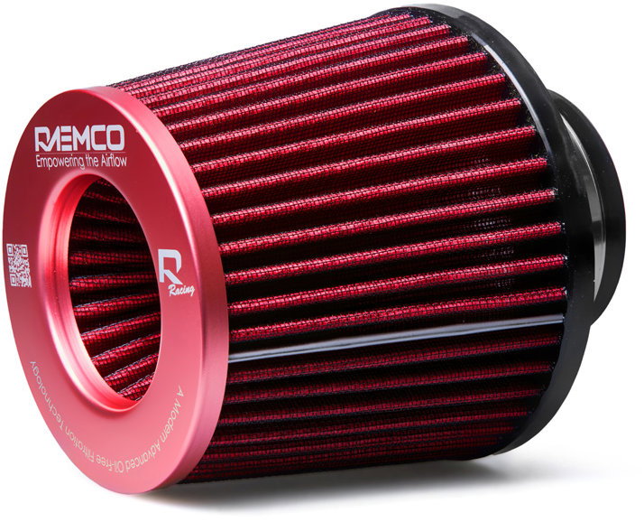 Raemco 130 mm, bemeneti nyílás 77 mm, sport légszűrő, piros