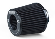 Raemco sports air filter, length 130 mm, inlet 63 mm, colour black - Air Filter