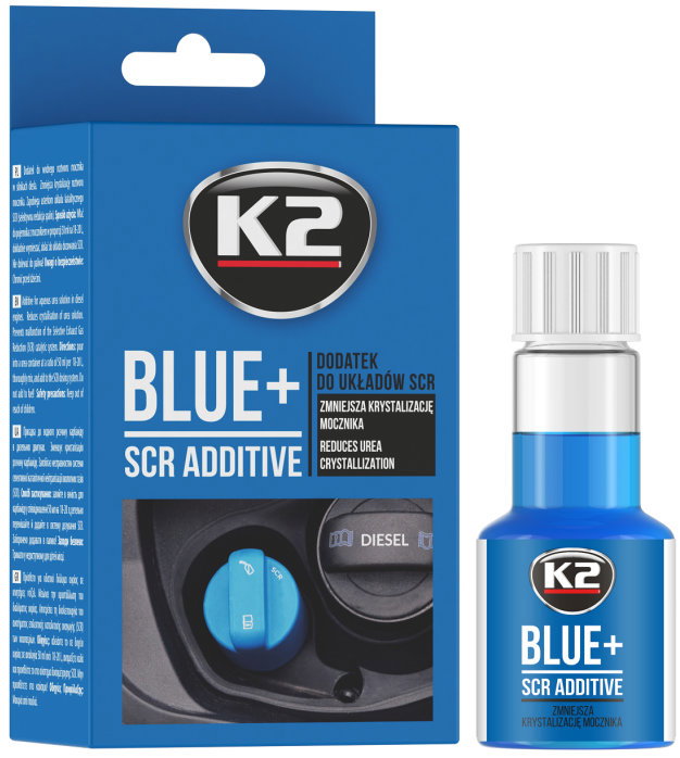 K2 BLUE+ kristályosodásgátló adalék AdBlue-hoz, 50 ml