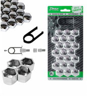 PREXIM Decorative screw covers chrome 21 mm 21 pcs - Case