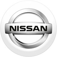 Panacea Resin stickers for Nissan wheel centres - 4pcs - Wheel Center Cap Stickers