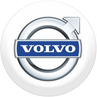 Panacea Volvo Resin Wheel Centre Stickers - 4pcs - Wheel Center Cap Stickers