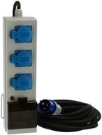 Gimeg with three sockets and circuit breaker, 10 m - Extension Cable