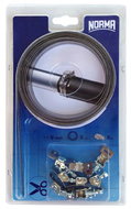 QUICKLOCK continuous stainless steel strip set 3m/9mm with caps 8 pcs NORMAFIX - Fastening Material Set