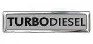 PREXIM aluminium sticker turbo diesel, 12 × 70 mm - Car Sticker