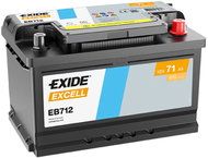 EXIDE Excell 71Ah, 12V, EB712 - Car Battery