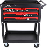 SIXTOL Mechanic Trolley Jason, 3 drawers, 1 shelf - Tool trolley