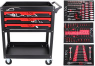 SIXTOL Mechanic Trolley Jason 115, 3 drawers, 1 shelf, 115 tools - Tool trolley