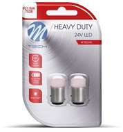 M-Tech HEAVY DUTY BAY15d P21/5W 9LED 12V 5mm red 2pcs - LED Car Bulb
