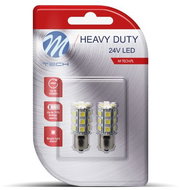M-Tech HEAVY DUTY BA15s P21/5W 24V 24LED WHITE 2pcs - LED Car Bulb