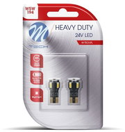 M-Tech HEAVY DUTY W5W W2.1x9.5d 4LED 24V white 2pcs - LED Car Bulb