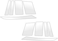 GRIZZ Protective film for door pillars for Hyundai Santa Fe V, 2024- , - Side-Post Cover