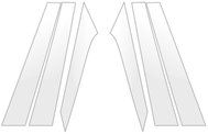 GRIZZ Door pillar protector for Opel Mokka B, -e, 2020- , - Side-Post Cover
