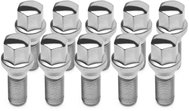 TPI Wheel Bolts (10 pcs), Conical Seat, 17mm Hex, M14×1.5, 45mm, Chrome Colour - Wheel Bolts