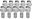 (10 pcs), Conical Seat, 17mm Hex, M14×1.5, 45mm, Chrome Colour