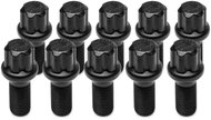 TPI Wheel Bolts (10 pcs), Ball Seat R13, 17mm Hex, M14×1.5, 45mm, Colour Black - Wheel Bolts
