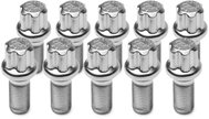 TPI Wheel Bolts (10pcs), Ball Seat R13, 17mm Hex, M14×1.5, 45mm, Silver - Wheel Bolts