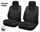 Perfetto ZL Car Seat Covers for Škoda Fabia, Black/Grey