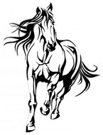 PREXIM Self-Adhesive Decor Horse - Car Sticker