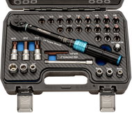 Q-TECH momentový klíč 1/4", 5-25 Nm s nástavci - Torque Wrench
