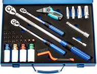 ACI sada momentových klíčů 1/2", 3/8", 1/4" s nástavci - Torque Wrench
