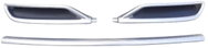Milotec Exhaust Tips with Bumper Trim for Škoda Kamiq, 2019–2023, ALU-BRUSH - Exhaust Tail Pipe