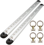 SEFIS ALU AirLine Anchor Rail 2 × 50cm Silver + 4× Anchor Rail Eyelet - Male - Grip Handle