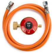 GIMEG Set 60cm Hose and 30MBar Regulator with Fuse and Left-Hand Thread - Gas Hose